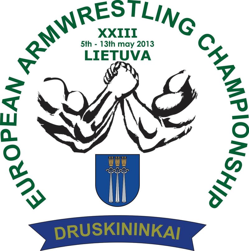 European Armwrestling Championships 2013 – Druskininkai, Lithuania - 1st logotype