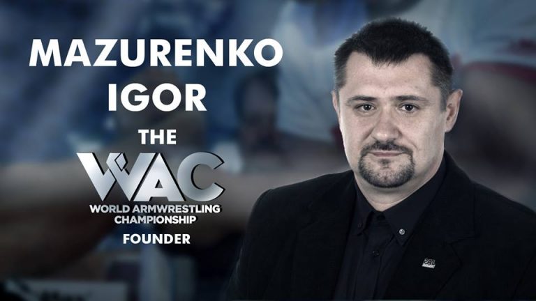 Igor Mazurenko - founder of Top 16 - World Armwrestling Championship (WAC) │ Image Source: PAL - Professional Armwrestling League