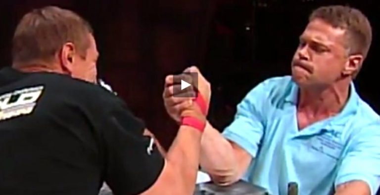 Ron Bath vs. John Brzenk, 2007 Mohegan Sun, Professional Armwrestling Conference (PAC) World Championships │ Capture by XSportNews from the video
