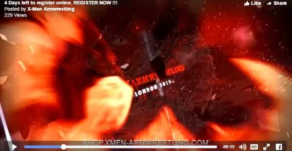 X-Men Armwrestling London 2015, Online Registration Last Call │ Capture by XSportNews from the video