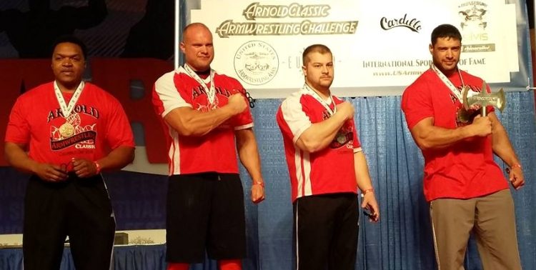 Men Pro Right 199+ lb (+90 kg), 2016 Arnold Classic Armwrestling Challenge