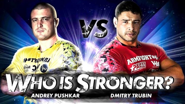 Andrey Pushkar vs. Dmitry Trubin 2016 │ Image Source: PAL - Professional Armwrestling League [edited by XSportNews]