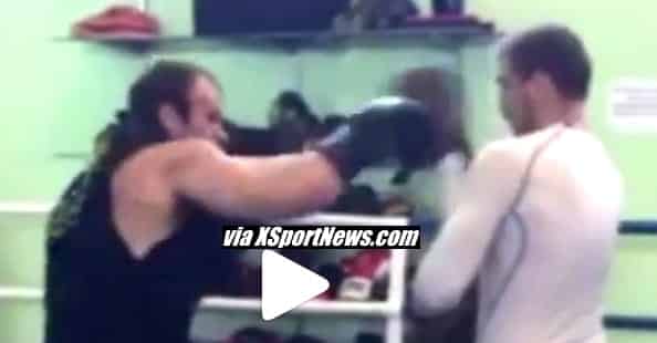 Denis Cyplenkov vs. Dmitry Kudryashov sparring │ Capture by XSportNews from the video