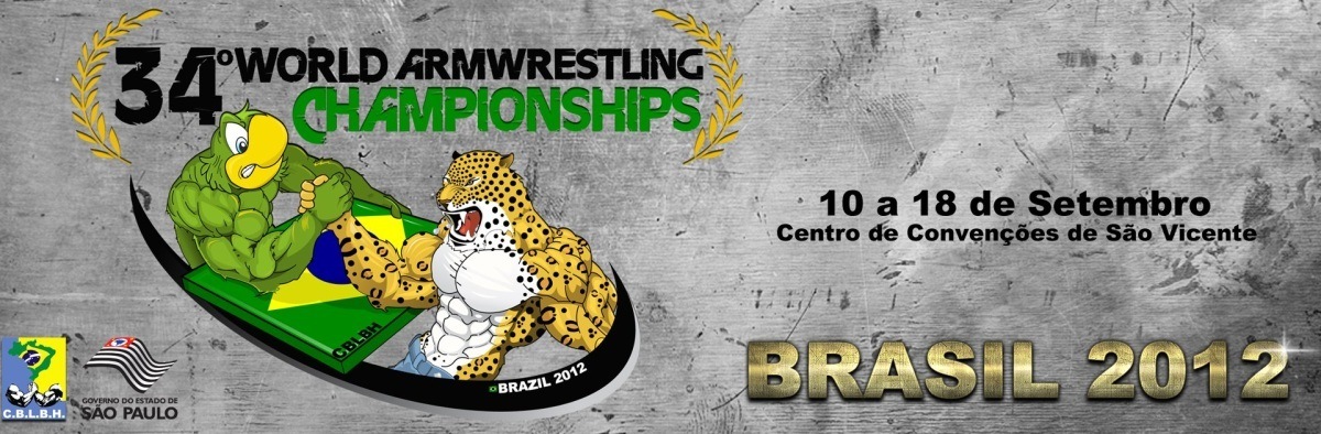 34 World Armwrestling Championships 2012, São Vicente, São Paulo, Brazil