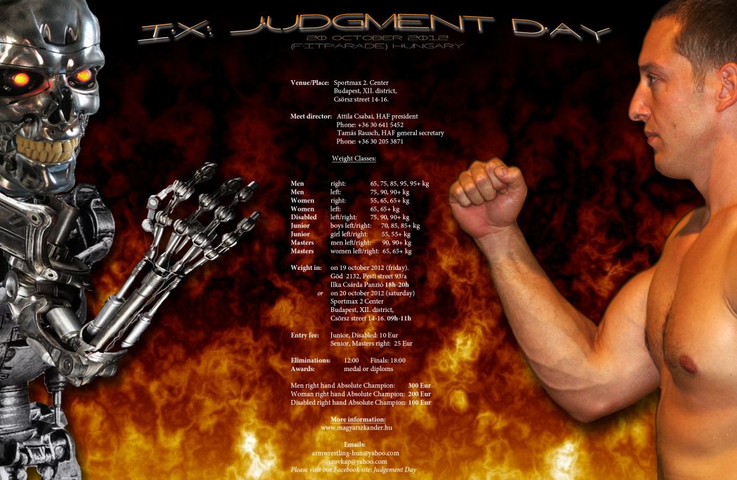 Judgment Day 2012 │October 20th - Budapest, Hungary