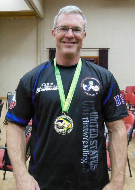 Bob Brown - gold medal - 34th World Armwrestling Championships 2012 – São Vicente, São Paulo, Brazil
