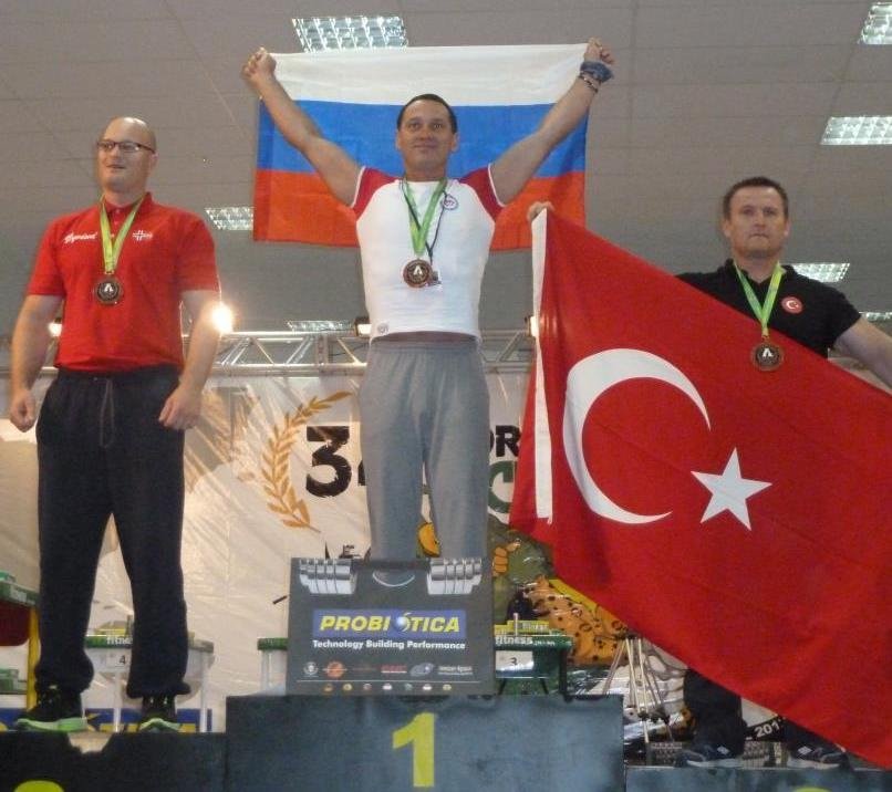 Andrey Mosolov - Champion - 34th World Armwrestling Championships 2012