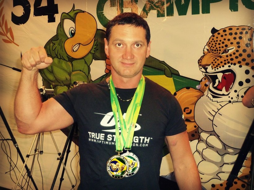 Andrey Mosolov – 2 medals – 34th World Armwrestling Championships 2012