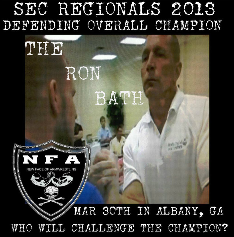 Ron Bath – Defending Champion – SEC REGIONALS 2013