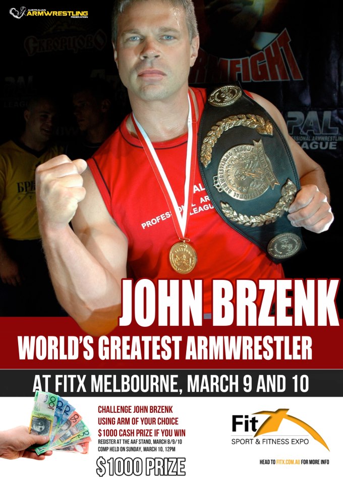 John Brzenk - FITX, MELBOURNE, AUSTRALIA - 9,10 March 2013