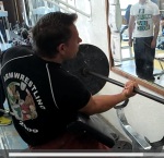 Jozsef Lovei – biceps training 55kg