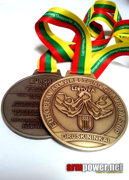 23rd European Armwrestling Championships 2013, Druskininkai, Lithuania - EuroArm 2013 - Medals
