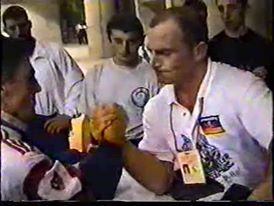 Engin Terzi vs. Bill Frank - Pulling after the 1998 WAF World Armwrestling Championships
