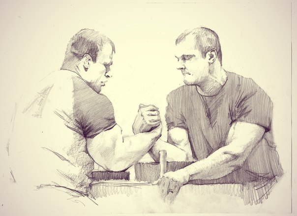 Denis CYPLENKOV vs Devon LARRATT drawing / sketch │ Image Source: Elena Safonova