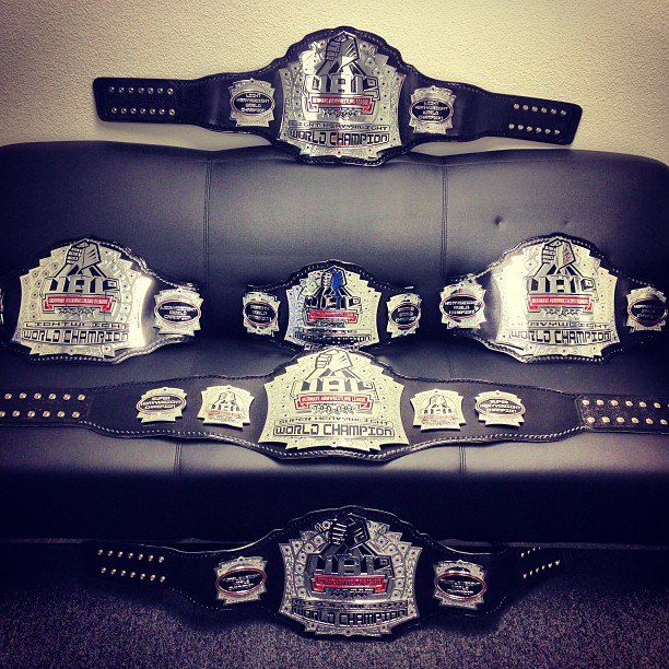 UAL - World Title Belts │ Photo Source: Bill Collins