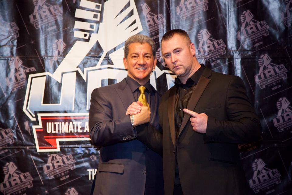 Bruce Buffer and Neil Pickup at UAL 6