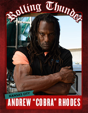 Andrew Cobra Rhodes - Rolling Thunder Profile (Kansas City) - Game of Arms AMC - GoA Armwrestling  │ Image Source: amctv.com