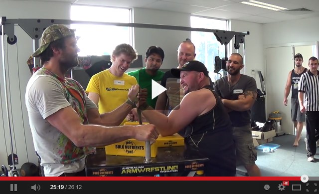 Devon Larratt - King of the table - House of Pain, Victoria, Australia, 01 March 2014 │ Print Screen by XSportNews.com from the video Devon Larratt - King of the table - House of Pain, Victoria, Australia, 01 March 2014 │ Print Screen by XSportNews.com from the video