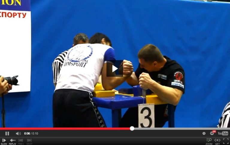 Evgeny Prudnik vs. Peter Margarint - Ukrainian Armwrestling Championship 2014