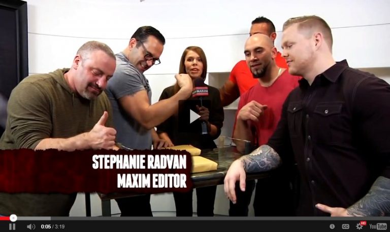 New York City Arms Control Team at Maxim Magazine - Game of Arms AMC - GoA Armwrestling │ Print Screen by XSportNews.com