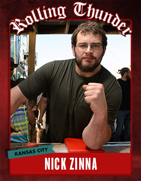 Nick Zinna - Rolling Thunder Profile (Kansas City) Game of Arms AMC - GoA Armwrestling │ Image Source: amctv.com