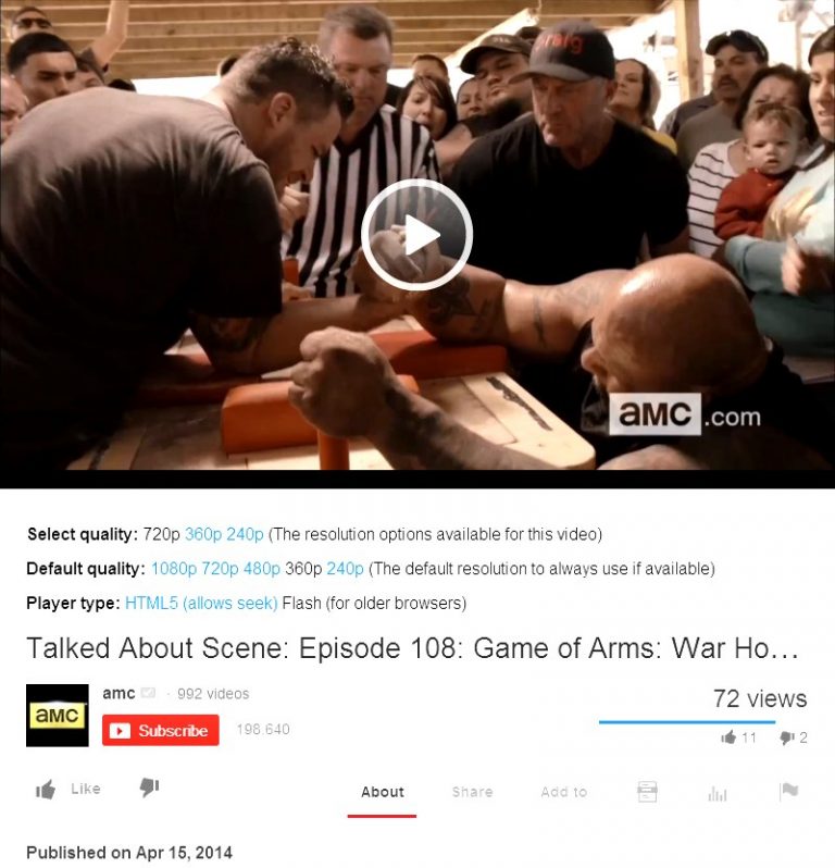Tom Nelson vs. Larry Alexie – Game of Arms