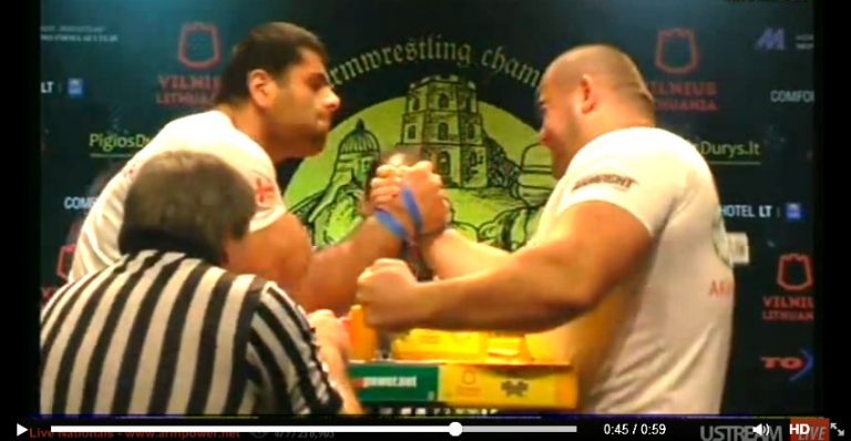 Levan Saginashvili vs. Georgi Cvetkov – 36th World Armwrestling Championships 2014 (WAF) – World Arm 2014