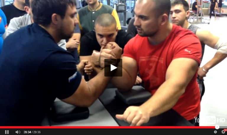 Arsen Liliev - Armwrestling Training, November 2014