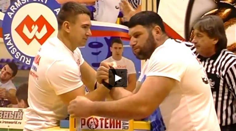 Artem Taynov vs. Rasim Memet - Crimean Armwrestling Championship 2014