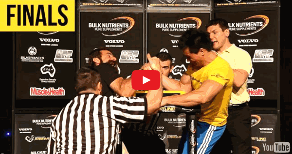 Sam Saffuri vs. Grant Tolentino - Men’s 80kg - 2014 AUSTRALIAN ARMWRESTLING NATIONAL CHAMPIONSHIPS