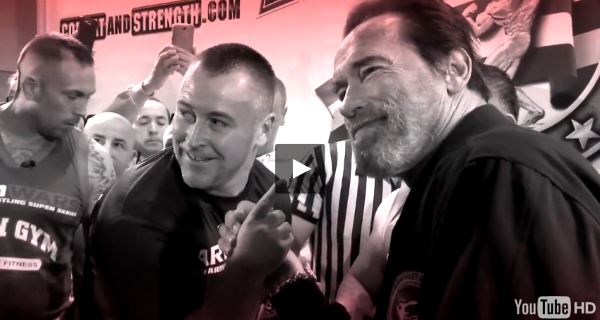 Neil Pickup vs. Arnold Schwarzenegger – ARM WARS “REDLINE” at The Arnold Classic Europe