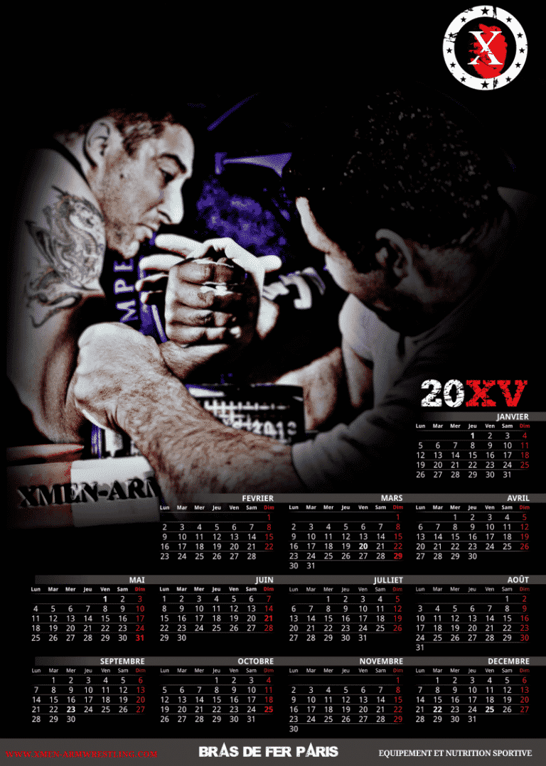2015 X-MEN ARMWRESTLING CALENDAR 2015 - Krasimir Kostadinov vs. Mehdi Abdolvand  │ Image Source: xmen-armwrestling.com