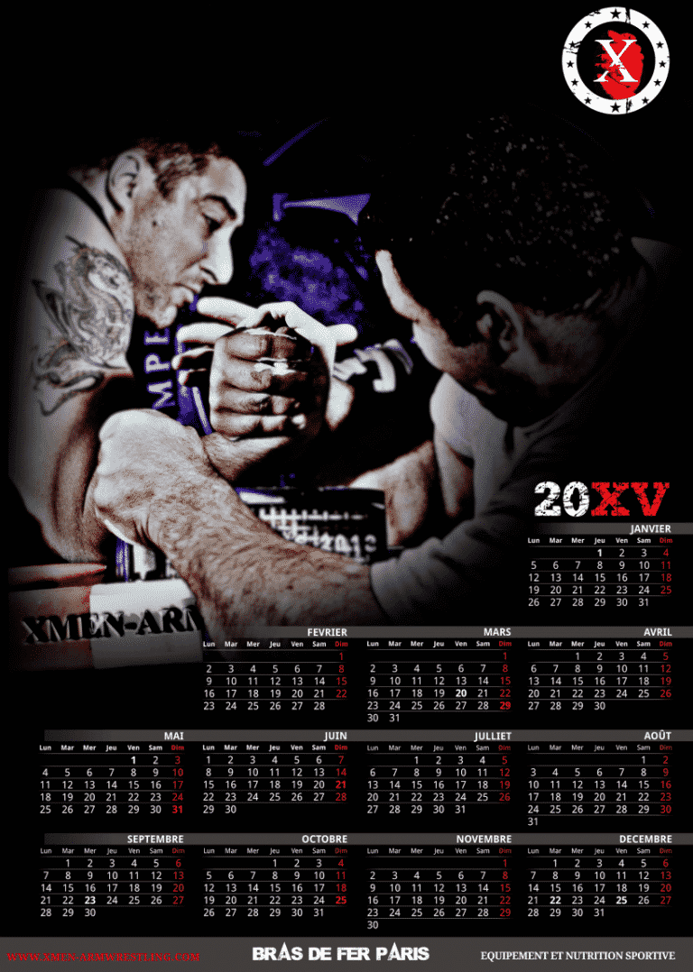 2015 X-MEN ARMWRESTLING CALENDAR 2015 - Krasimir Kostadinov vs. Mehdi Abdolvand