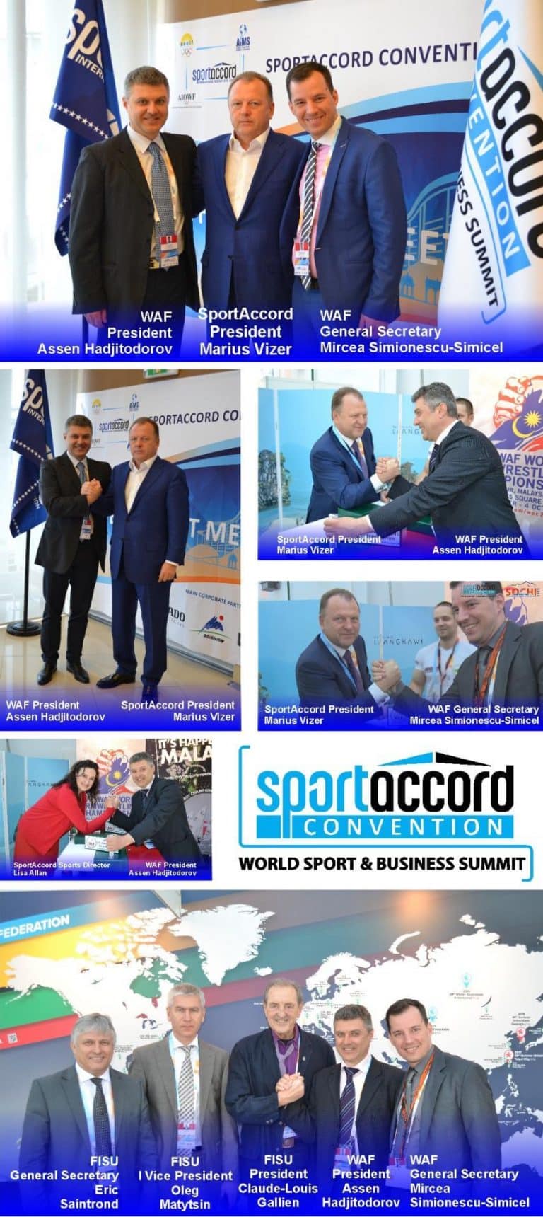 SportAccord Convention, Assen Hadjitodorov, Marius Vizer, Mircea Simionescu-Simicel