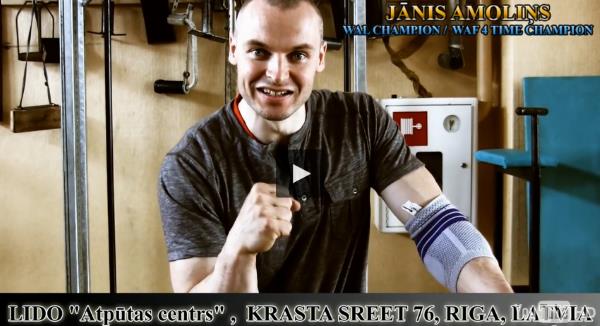 Janis Amolins - RIGA OPEN 2015 INTERNATIONAL ARMWRESTLING TOURNAMENT INVITATION │ Capture by XSportNews from the video