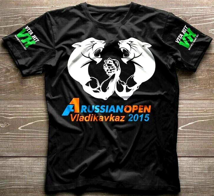 A1 Russian Open 2015 Vladikavkaz, T-shirt front image│ Image Source: Николай Мишта [edited by XSportNews.com]