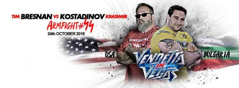 Tim Bresnan vs. Krasimir Kostadinov, Armfight 44, Vendetta in Vegas, 24 October 2015 │ Image Source: PAL - Professional Armwrestling League