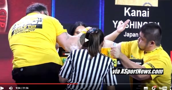 Tim Bresnan vs. Yoshinobu Kanai, ZLOTY TUR 2015 WORLD CUP │ Capture by XSportNews from the video 