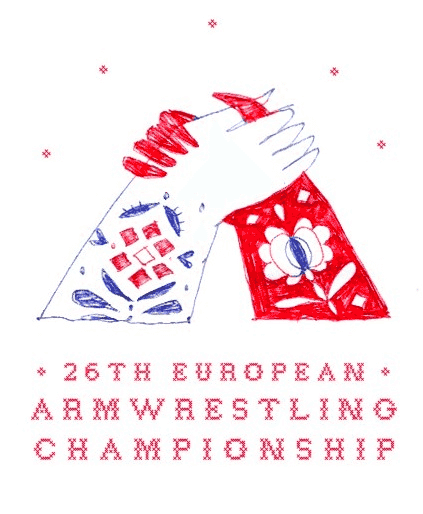 EuroArm 2016, 26th European Armwrestling Championships 2016, draft logo │ Image Source: eaf-armwrestling.com [edited by XSportNews]