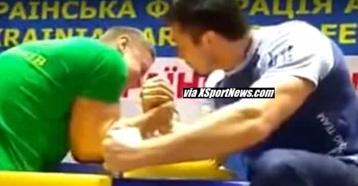 Mikhail Rudakov vs. Evgeny Prudnik, -110 kg, Ukraine Cup 2016 │ Capture by XSportNews from the video