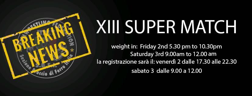 XIII SUPERMATCH 2018, WEIGH-IN TIME