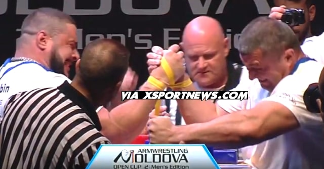 Dmitry Trubin vs. Andrey Pushkar, 2018 MOLDOVA ARMWRESTLING OPEN CUP 2