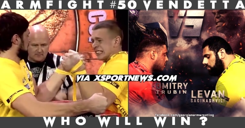 Vitaly Laletin vs. Oleg Zhokh, Dmitry Trubin vs. Levan Saginashvili, ARMFIGHT #50 Vendetta