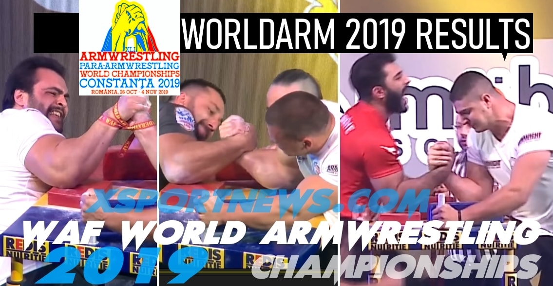 WORLDARM 2019 RESULTS, 41st World Armwrestling Championships 2019 (WAF)