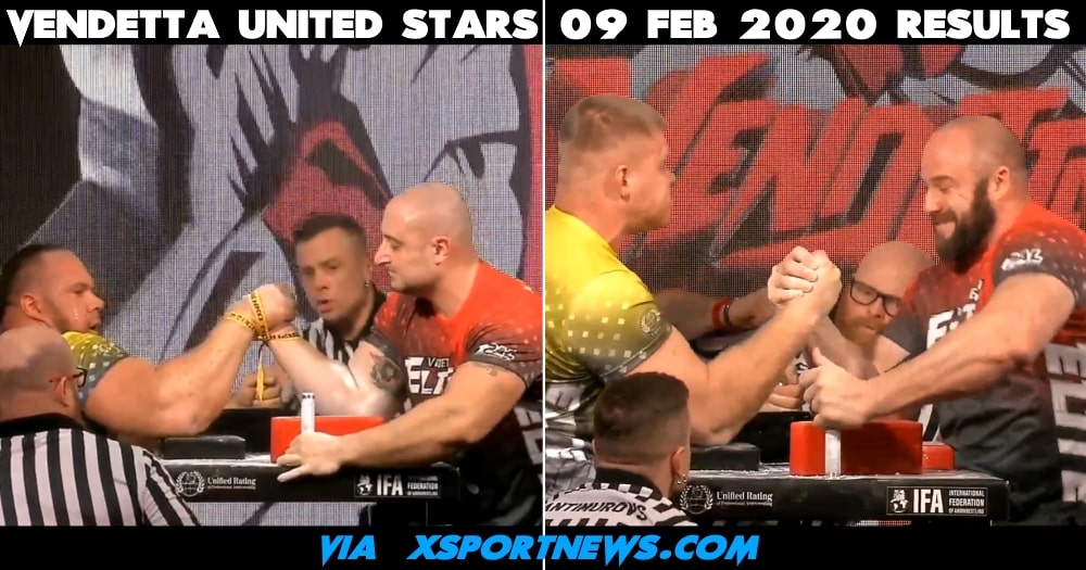 Alex Kurdecha vs. Krasimir Kostadinov, Dave Chaffee vs. Deivydas Rimkus, VENDETTA UNITED STARS, 09 Feb 2020 VIDEOS