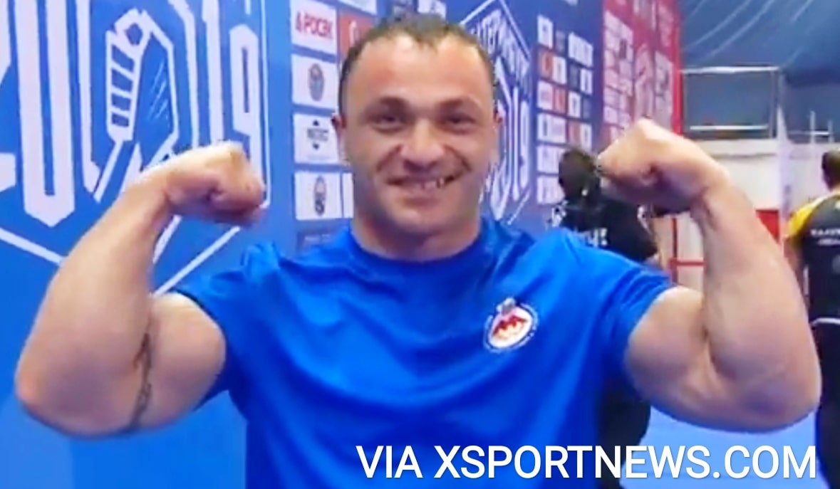 Spartak Zoloev at Russian National Armwrestling Championships 2019