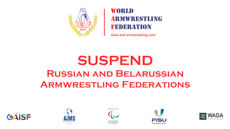 WAF Suspends Russia, Belarus