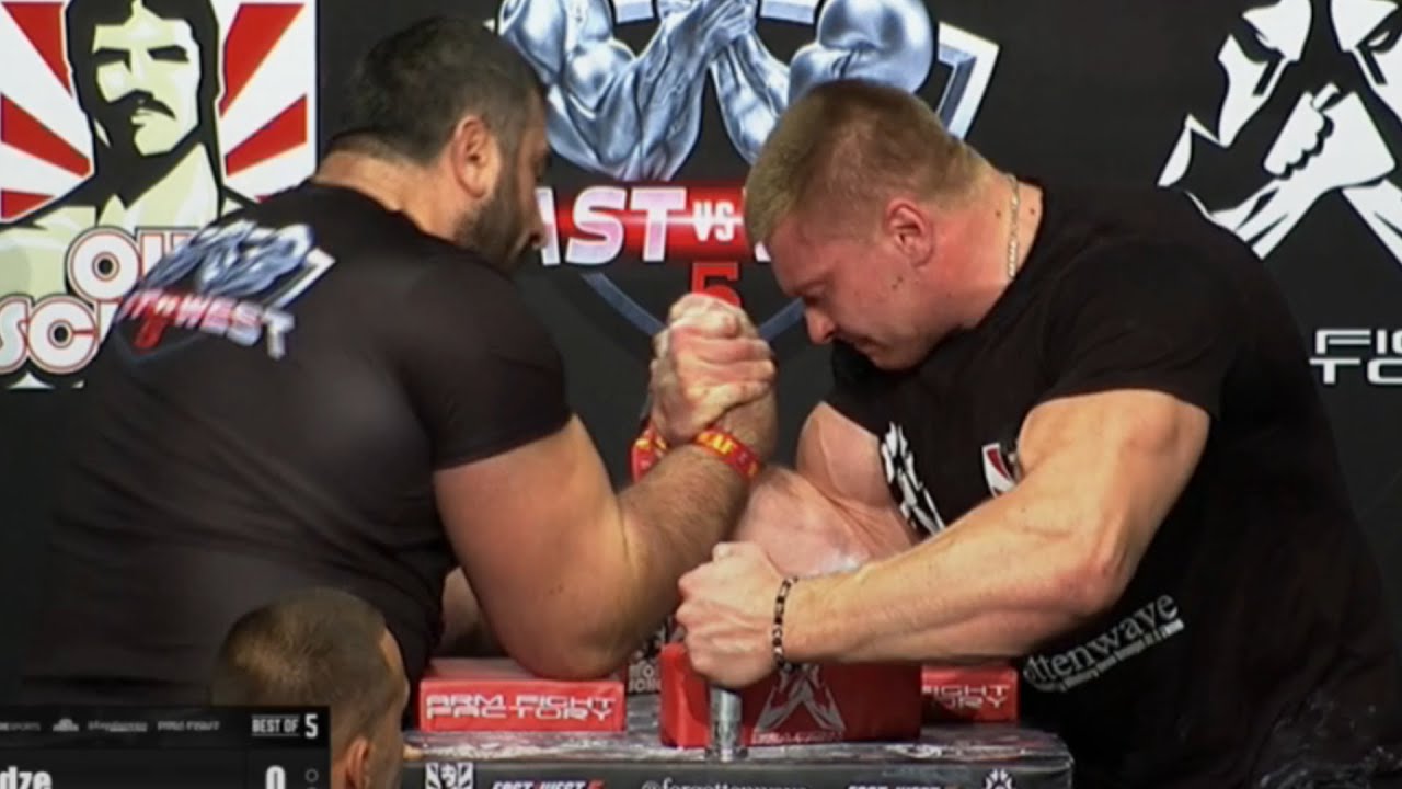 RESULTS, VIDEOS: EAST VS WEST 5 ARMWRESTLING RESULTS