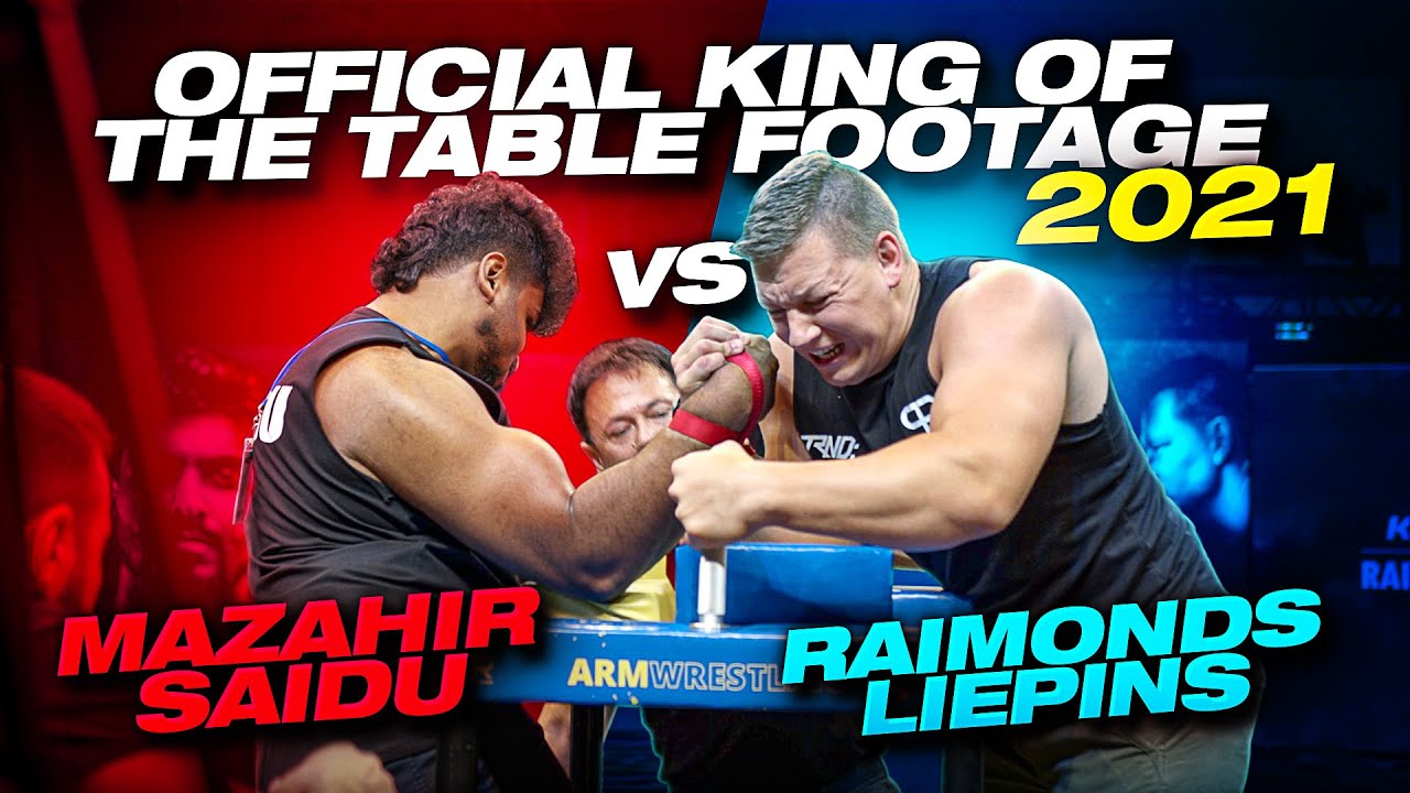 VIDEO: OFFICIAL KING OF THE TABLE FOOTAGE 2021 - MAZAHIR SAIDU vs RAIMONDS LIEPINS